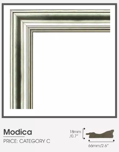 Modica category C silver frame.