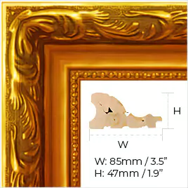 Vilar golden frame under category C.
