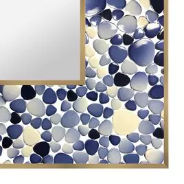 Nordic sea mosaic mirror frame.