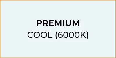 Premium Cool 6000K light icon.
