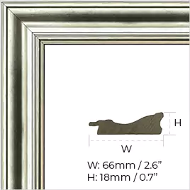 Category C modica silver frame.