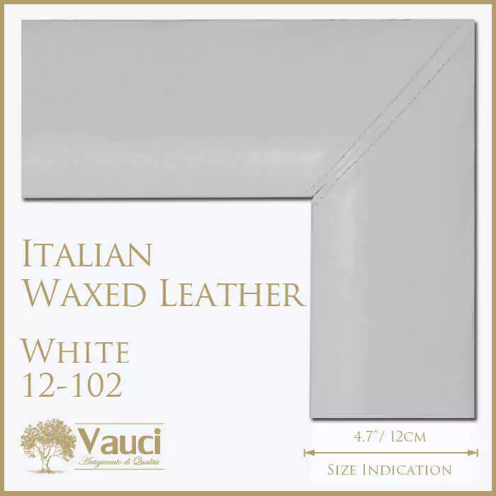 Italian waxed leather white vauci frame.